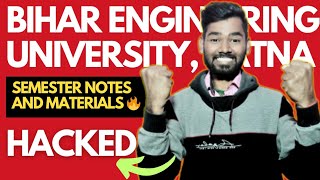 FREE NOTES AND MATARIALS FOR ALL BIHAR ENGINEERING UNIVERSITY 🔥 HACKED 🥺 [upl. by Lapointe946]