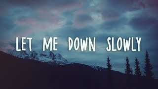 Alec Benjamin  Let Me Down Slowly Lyrics [upl. by Fadden]