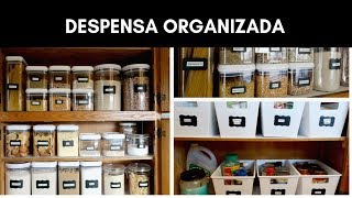 ORGANIZAÇÃO DA DESPENSA  Antes de Depois  Dica de Organização [upl. by Inaluiak]