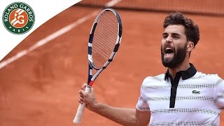 Benoît Paire v Radu Albot Highlights  Mens Round 1 2016  Roland Garros [upl. by Tews]