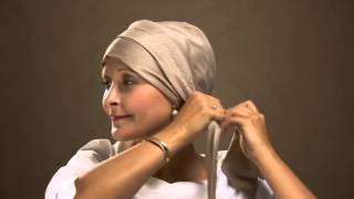 How to tie a designer chemo headscarf by Christine Headwear [upl. by Patrick]