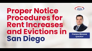 Proper Notice Procedures for Rent Increases and Evictions in San Diego [upl. by Turley]