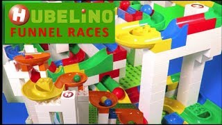 Hubelino Marble Race Tournament MEGA TWISTER FUNNELS RACE [upl. by Pieter]