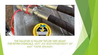 TEFLON TAPE FOR NPT HYDRAULIC HOSE FITTING THEORY AND APPLICATION FOR SKID LOADER ATTACHMENTS [upl. by Fugate]