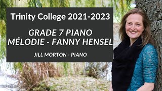 Mélodie op 4 no 2 by Fanny Hensel Grade 7 Trinity College Piano 20212023 Jill Morton  Piano [upl. by Bannon]