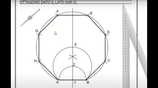 Costruzione di un ottagono dato il lato [upl. by Malloy]