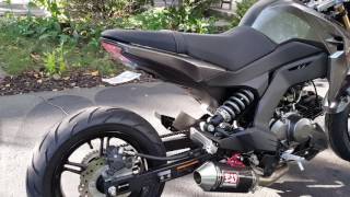 2017 Kawasaki Z125 Pro lowered and stretched [upl. by Sible]