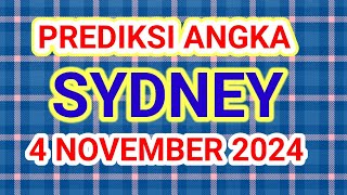 PREDIKSI ANGKA MAIN SDY HARI INI 4 NOVEMBER 2024 [upl. by Dloreh]