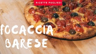 Focaccia Barese  Ricetta come Panificio Fiore Bari [upl. by Hein524]