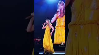 Tis The Damn Season at the Eras Tour wearing yellow dress music erastour [upl. by Evan]