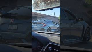 fk8 honda civic type r pull under overpass exhaust sound [upl. by Ssej]