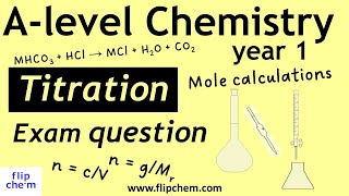 Titration calculations Alevel chemistry mean titre moles and how to reduce  uncertainty [upl. by Margaux]