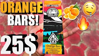 These ORANGE BARS by LOCALS ONLY was TOP TIER  Locals Only Orange Bars  Cheap Carts 98 [upl. by Milli]