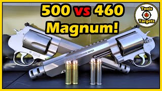 Hand Cannon Showdown500 vs 460 MAGNUM [upl. by Asel986]