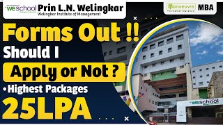 WE SCHOOL 2023 Forms out  Should I Apply or not 🤔 Highest Package 25 LPA [upl. by Nosremaj]