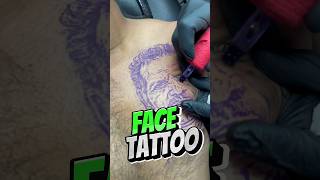 Best Face tattoo in Chennai mojotattoostudio tattooartist [upl. by Kcaj]