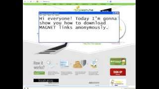 How to download Magnet link anonymously  No torrent client [upl. by Erdnaed146]