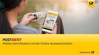 POSTIDENT durch OnlineAusweisfunktion eID per App  Deutsche Post [upl. by Brennen349]