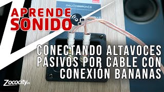 Cómo conectar altavoces pasivos por cable con conexión bananas muy fácil [upl. by Aisereht869]