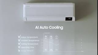 Samsung Wind Free Air Conditioners AI Auto Cooling Feature [upl. by Elrahc]