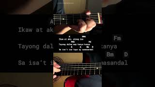 Ikaw At Ako  Johnoy Danao  Easy Guitar Chords Tutorial For Beginners guitarlessons [upl. by Eedahs]