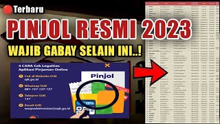 CEK PINJOL TERDAFTAR OJK 2023  SELAIN INI ABALABAL [upl. by Aihsenot]