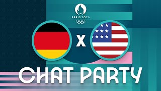 Germany v USA  Womens Olympic Basketball Tournament Paris 2024  Chat Party ⚡🏀 [upl. by Havener]