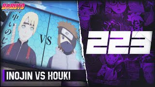 BORUTO 223  INOJIN vs HOUKI [upl. by Grassi911]