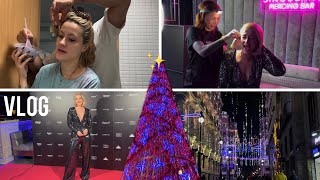 VLOGMAS Nos hacemos un piercing vemos las luces retoque del rubio ¿que utilizo 👩🏼🌸🎄 [upl. by Claudie]