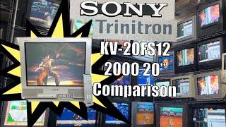 Sony Trinitron KV20FS12 2000 20 inch CRT TV Overview Retro Gaming Calibration Comparison SNES [upl. by Margery]