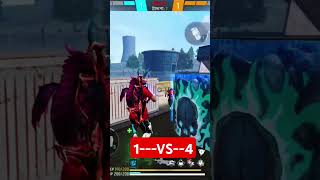 1VS4freefire gameplay garenafreefire bangla ❤️‍🔥💙📱📱garenafreefire aimbotfreefire [upl. by Fernald651]