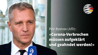 Petr Bystron AfD „CoronaVerbrechen müssen aufgeklärt und geahndet werden“ [upl. by Ihcehcu415]