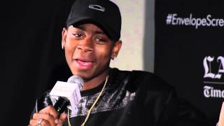 RJ Cyler amp Becky G Power Rangers Interview [upl. by Ecirrehs]