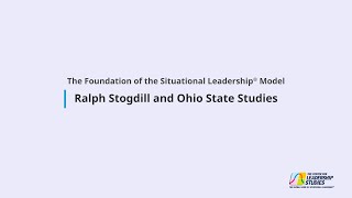 Ralph Stogdill and Ohio State Studies [upl. by Broddie]