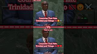 Countries That Hate Trinidad and Tobago Countries That Love Trinidad and Tobago shorts [upl. by Triny]