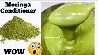 SO POWERFUL HOW TO MAKE MORINGA leave in CONDITIONER cream FOR HAIR GROWTH MORINGA conditioner [upl. by Yee728]