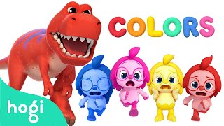 Run Hogi Learn Colors with Dinosaur Race 🦖🦕  Colors Songs  Kids Learn Colors  Pinkfong Hogi [upl. by Fidellas927]