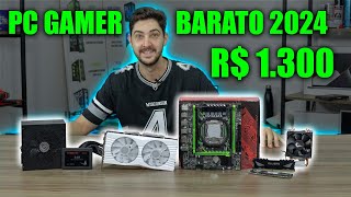 MEU PC GAMER BARATO 2024 DÁ PRA SE DIVERTIR MUITO [upl. by Tanah]