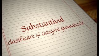 Substantivul  ExamenulTauro [upl. by Nosreffej310]