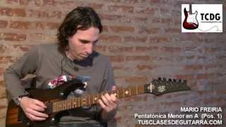 ESCALA PENTATONICA MENOR EJEMPLO DE IMPROVISACION  APRENDER COMO TOCAR ESCALAS EN GUITARRA TCDG [upl. by Neiluj401]