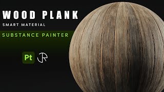 Substance Painter Tutorial  Wood Plank Material Breakdown [upl. by Ardnoel]