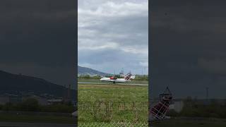 Loganair landing at BHD [upl. by Eatnohs]