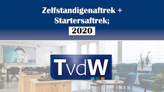 Zelfstandigenaftrek  Startersaftrek 2020 [upl. by Cerys]