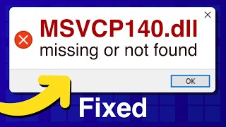 Fix MSVCP140dll Missing or Not Found Error on Windows 1110 with 4DDiG DLL Fixer [upl. by Naejamron]