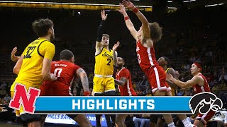 Nebraska at Iowa  Highlights  Big Ten Mens Basketball  Jan 12 2024 [upl. by Jeromy786]