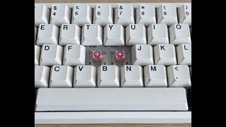 Stock TTC Pink Gold Switches Sound Test [upl. by Aciruam]