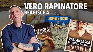 VERO RAPINATORE DI BANCHE reagisce a VALLANZASCA LA RAPINA DEL SECOLO e altri film [upl. by Hedvig789]