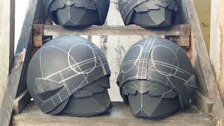 TUTORIAL FREEHAND EVA FOAM Shin KAMEN RIDER HELMET Part 1 [upl. by Oler517]