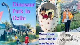 Dinosaur park delhi  Adventure island rohini  metro walk rohini park in delhi kids park in delhi [upl. by Iahk552]