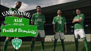 UNBOXING Maillot Domicile As SaintEtienne 20232024 [upl. by Nneb]